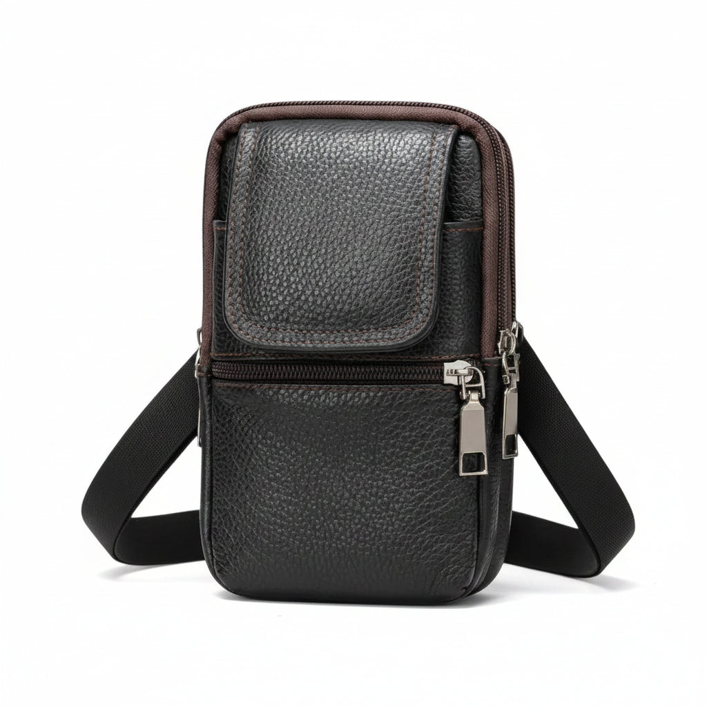 Velmoro Compact Leather Shoulder Bag