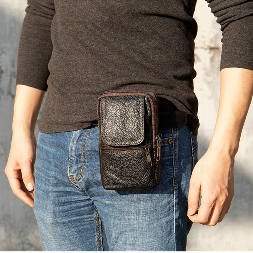 Velmoro Compact Leather Shoulder Bag