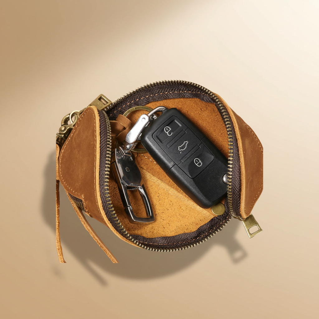 Premium Leather Key Organizer Bag
