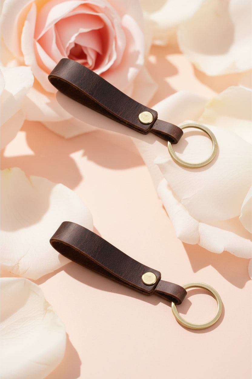 Personalized Leather Keychain