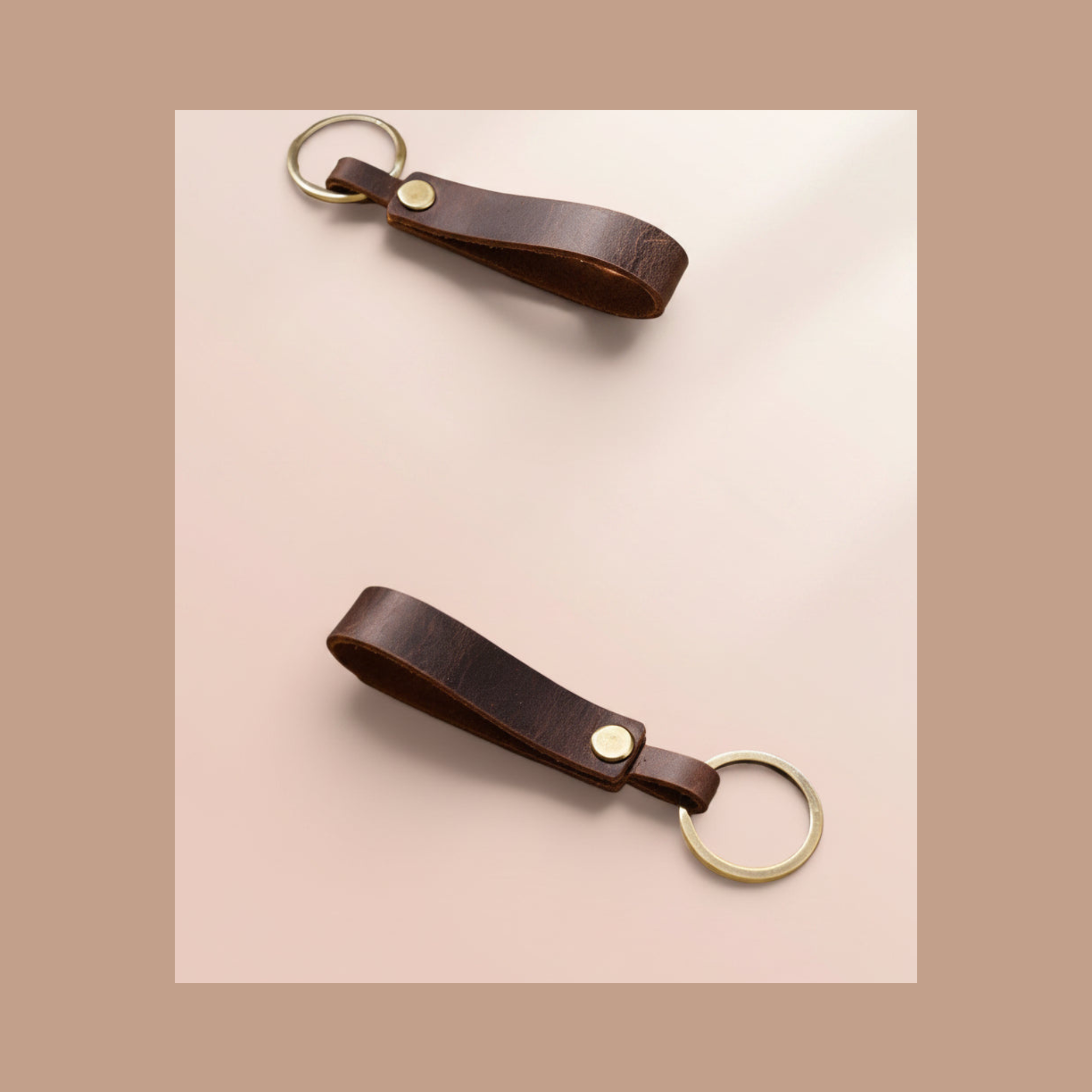 Personalized Leather Keychain