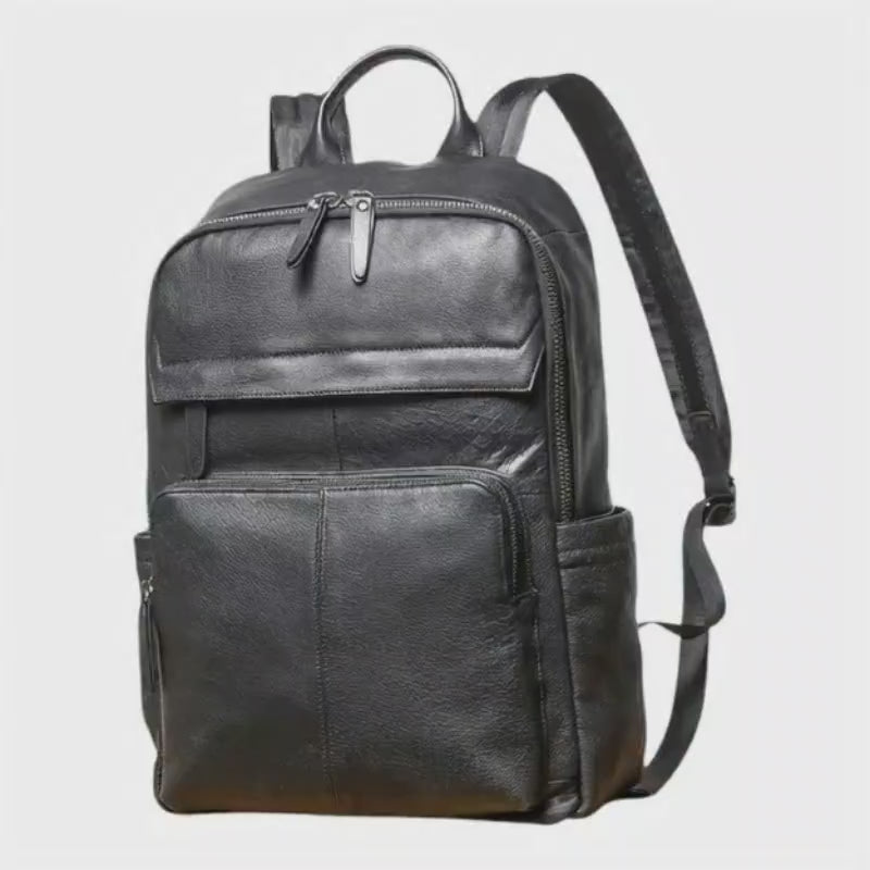 Velmoro Genuine Leather Laptop Backpack