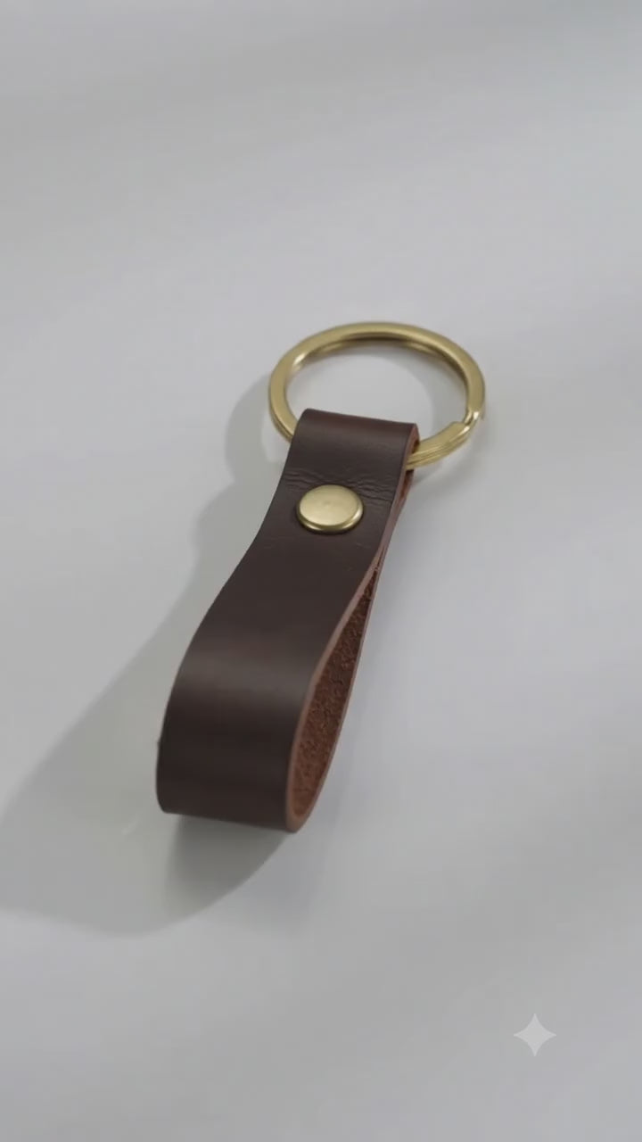 Personalized Leather Keychain