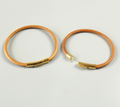 Velmoro Minimalist Genuine Leather Bracelet – Personalized Leather Wristband with Gold-Tone Clasp