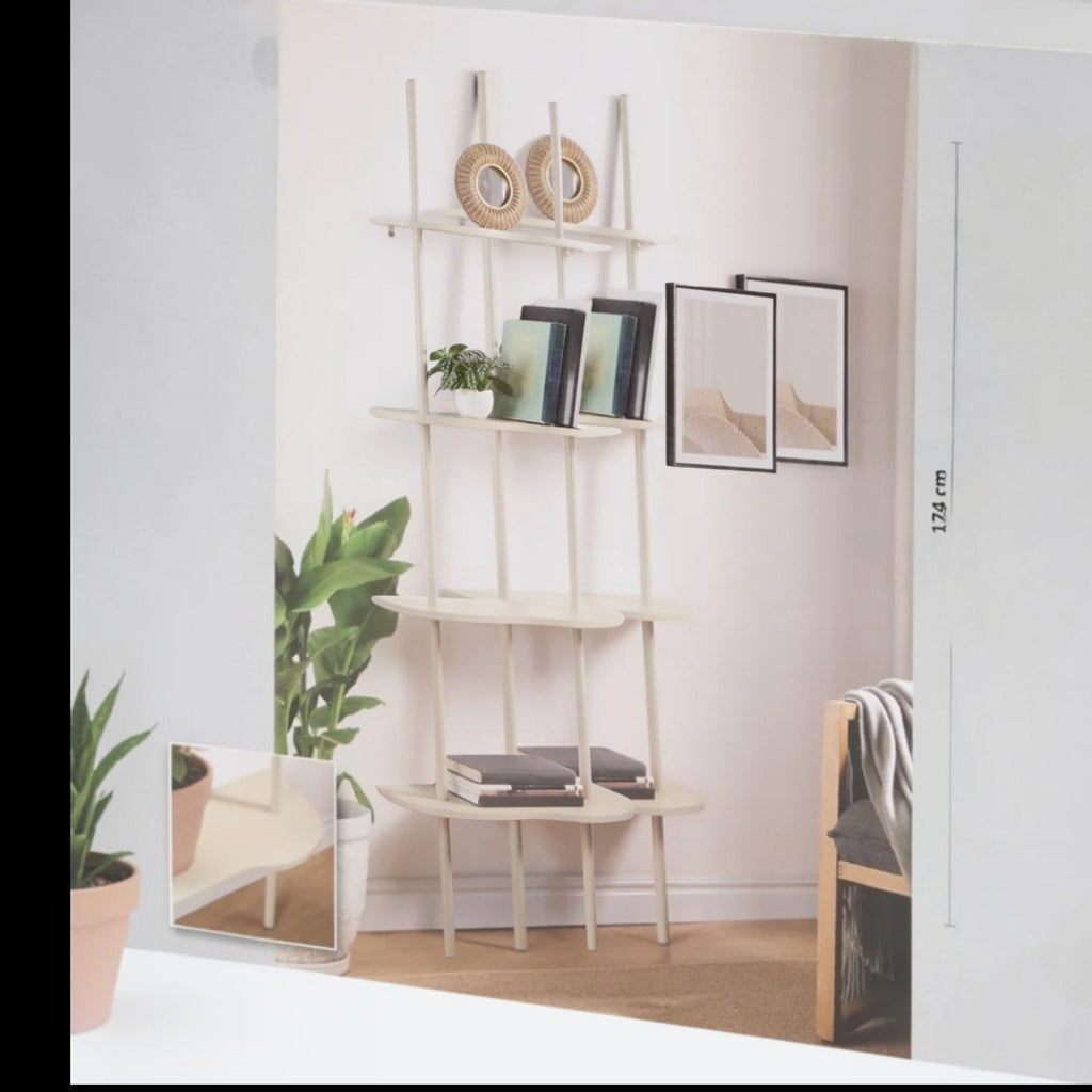 Ladder Shelf  FSC Wood . 57x26x174 cm