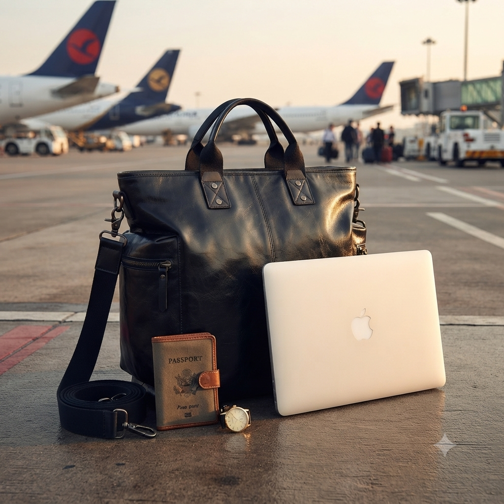 Velmoro Genuine Leather Tote Bag – Professional Business & Work Carryall