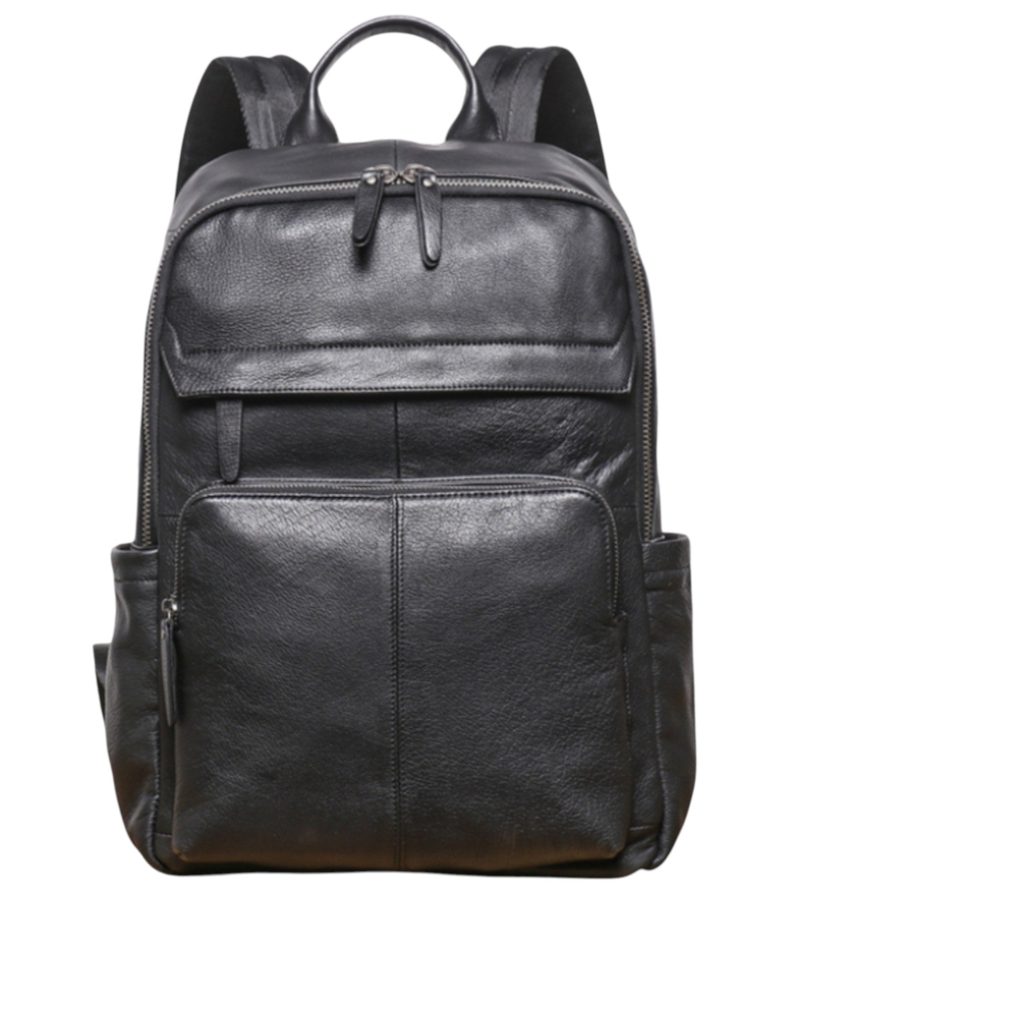 Genuine Leather Backpack Men, 15.6 inch Laptop Backpack Business Travel, Large Capacity Mens Work Bag, Personalized Engraved Gift for Him.