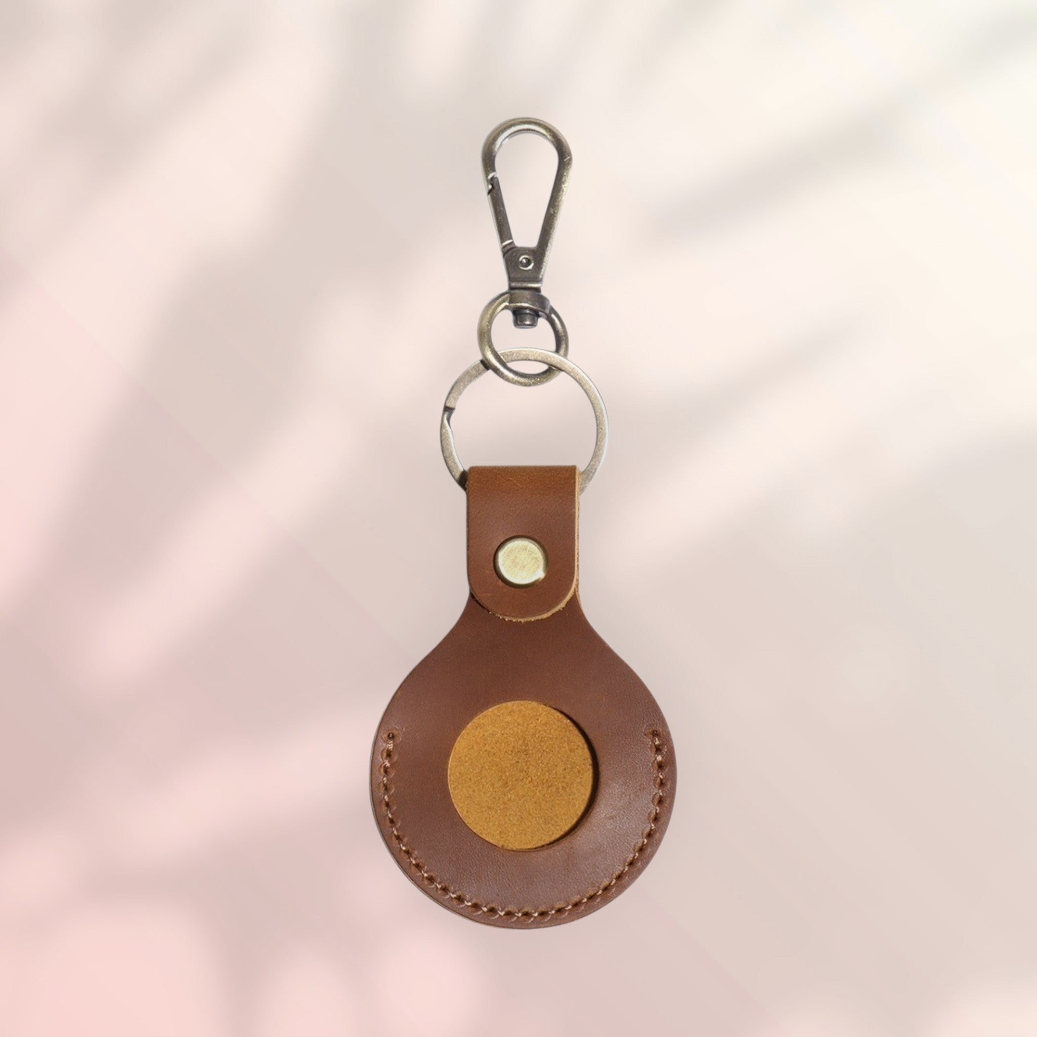 VELMORO Leather AirTag Keychain – Luxury Protective Case