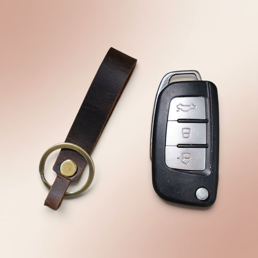 Personalized Leather Keychain