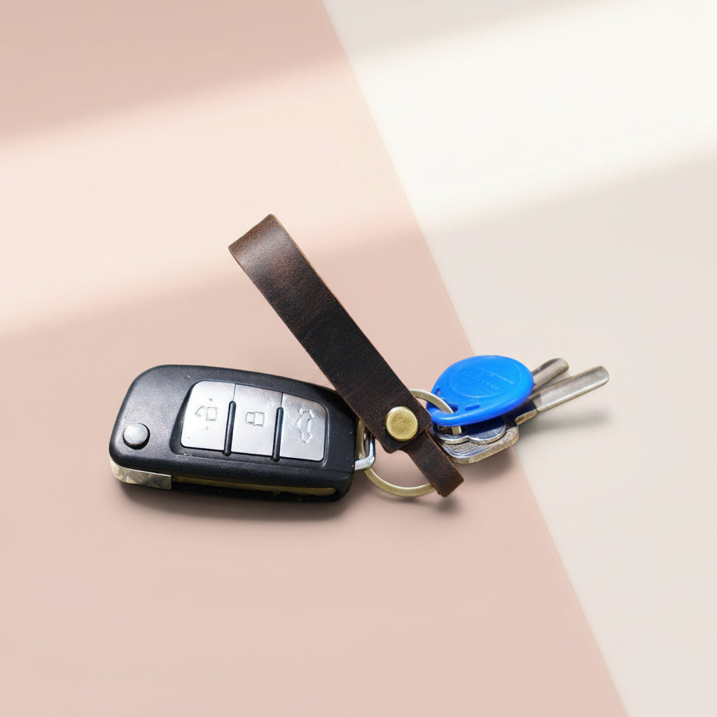 Personalized Leather Keychain